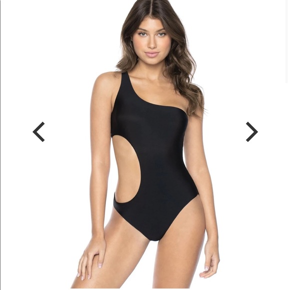 Pilyq Other - Midnight Gold One Shoulder Chiani One Piece
